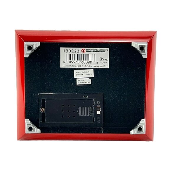 Christmas Music Box Rotating Train Red Roman 130223 Works 2016 Multiple Songs - Picture 9 of 13